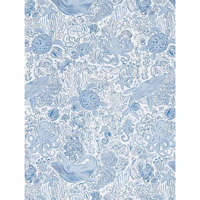 George Home blue under the sea reversible duvet set king, imported from the UK