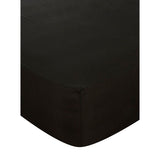 George Home Black Plain Fitted Sheet - King GOODS ASDA   