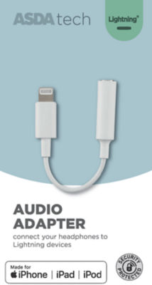 Câble adaptateur ASDA Tech Lightning vers 3,5 mm Aux Accessoire téléphonique