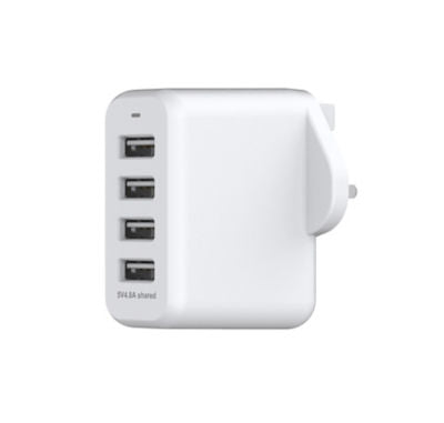 ASDA Tech 4-Port USB-Netzladegerät