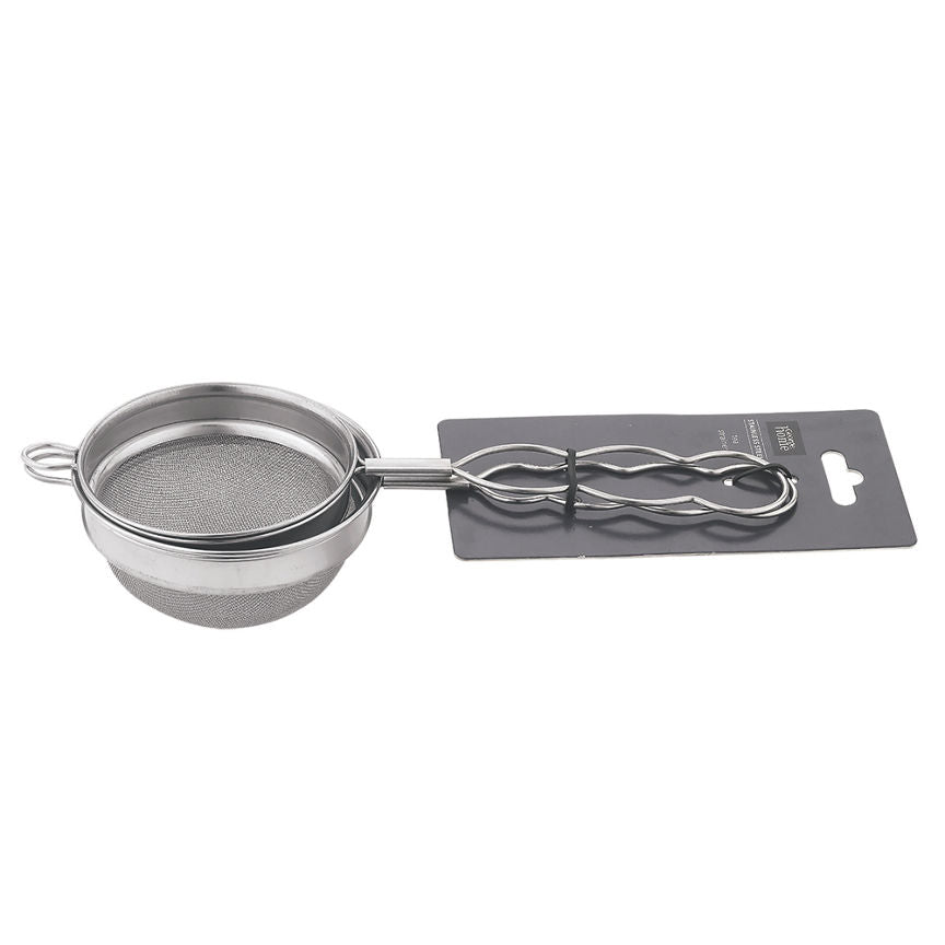 George Home Silver Stainless Steel Tea Strainer - Set of 2 GOODS ASDA   