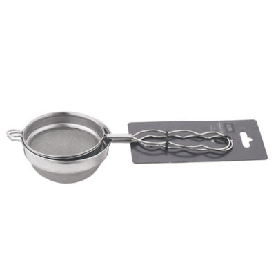 George Home silver stainless steel tea strainer set of two, UK version