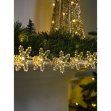 George Home white snowflake string lights - British product