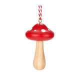 George Home red and white wooden mushroom bauble, UK version