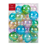 George Home multi-coloured baubles 36-pack - British product