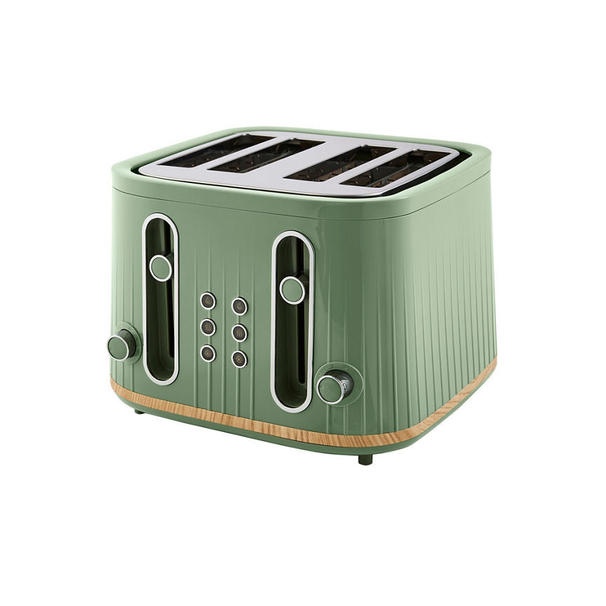 George Home Green Scandi 4-Slice Toaster GTT201G-22 GOODS ASDA   