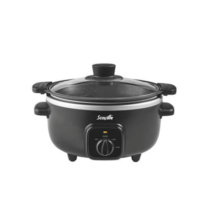 Appareil de cuisine Scoville Black Slow Cooker 3,5L en acier inoxydable