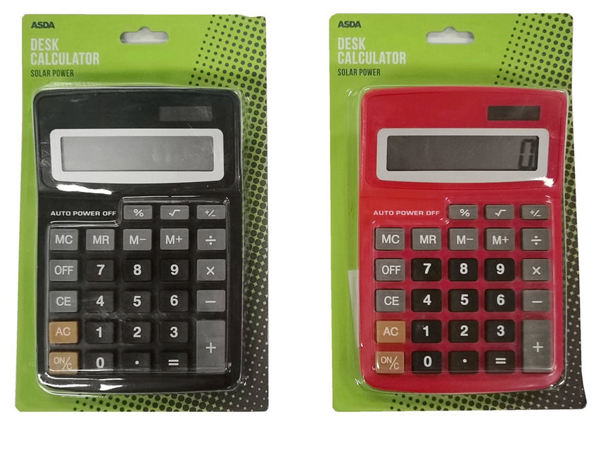 ASDA Desk Calculator GOODS ASDA   