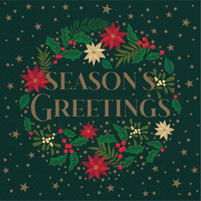 ASDA George Home Christmas Season Paper Napkins 20 Pack- Buy online at McGrocer