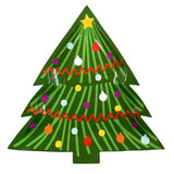 George Home Christmas tree shaped plates 8 pack, UK version