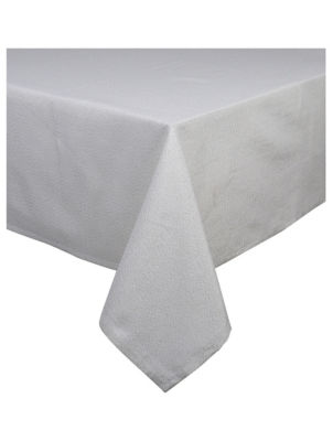 George Home white and gold fabric tablecloth 230x140cm, UK version