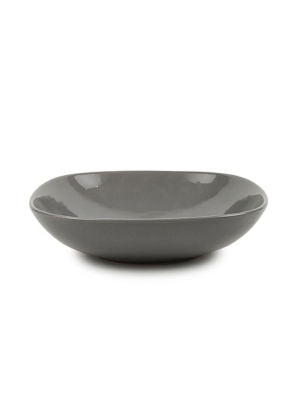 George Home grey square pasta bowl - British product