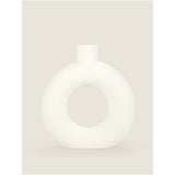 George Home white ceramic donut vase, imported from the UK