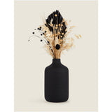 George Home dried floral arrangement black vase 30cm - British product