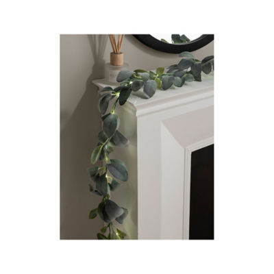 George Home Grüne Lammohr-Deko-Lichterkette 170cm