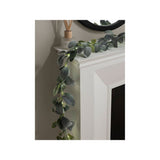 George Home Green Lambs Ear Decorative Light Up Garland 170cm, UK version