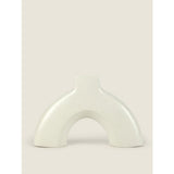 George Home white arch speckled ceramic vase, UK version