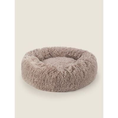 ASDA George Home Natural Donut Sherpa Pet Bed Medium- Buy online at McGrocer
