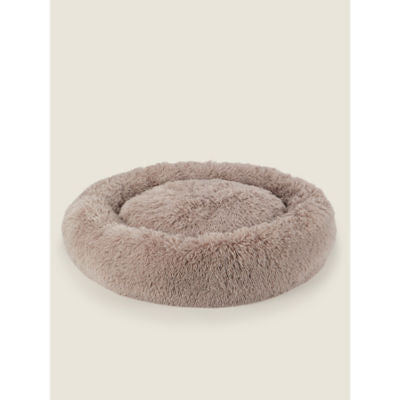 George Home natural donut sherpa dog bed large, UK version