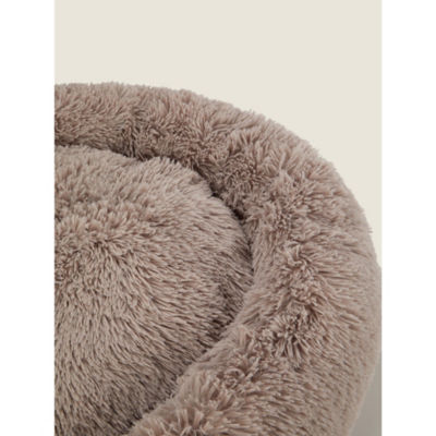 Lit pour chien George Home Natural Donut Sherpa Grand modèle