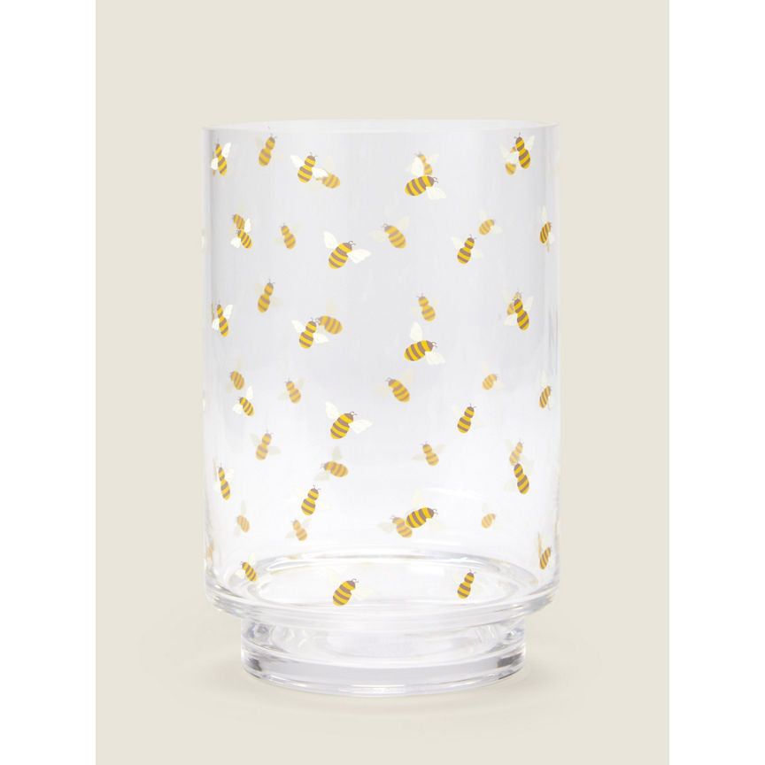 George Home Yellow Bee Hurricane Vase GOODS ASDA   