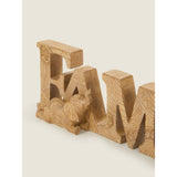 George Home natural wood-effect animal family sign, imported from the UK