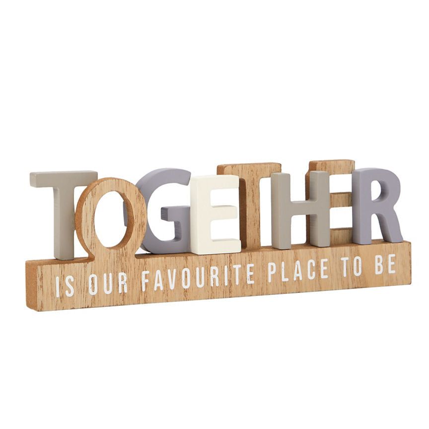 George Home Together Freestanding Plaque GOODS ASDA   