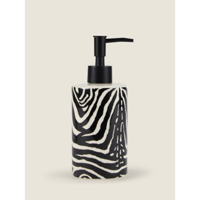 George Home zebra earthenware dispenser 18.3cm, UK version