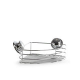 George Home Wire Corner Caddy in chrome 27.5x21.5x7cm (British brand)