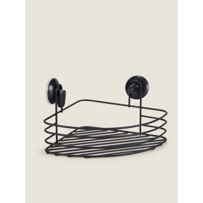 ASDA George Home Wire Corner Caddy Black Storage Basket 27.5 x 21.5 x 7cm- Buy online at McGrocer