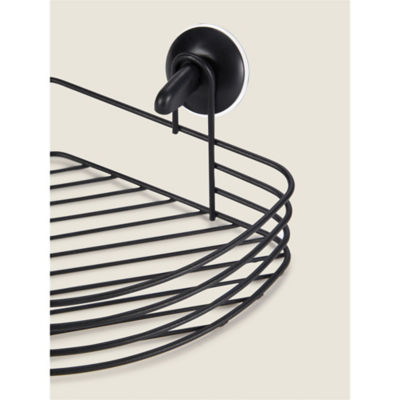 George Home wire corner caddy Black 27.5 x 21.5 x 7 cm, UK version