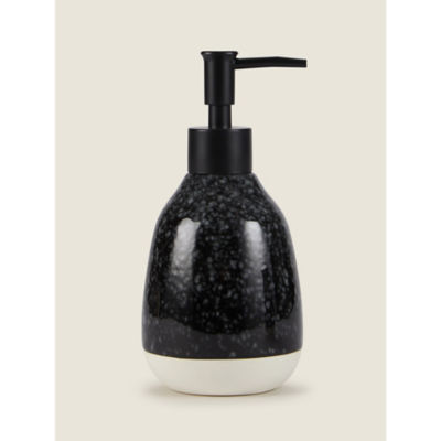 George Home black reactive glaze dispenser 8.5x8.5x17cm - British product