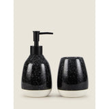 George Home black reactive glaze dispenser 8.5x8.5x17cm - British product