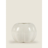 White pumpkin tumbler earthenware 10.2cm, imported from the UK