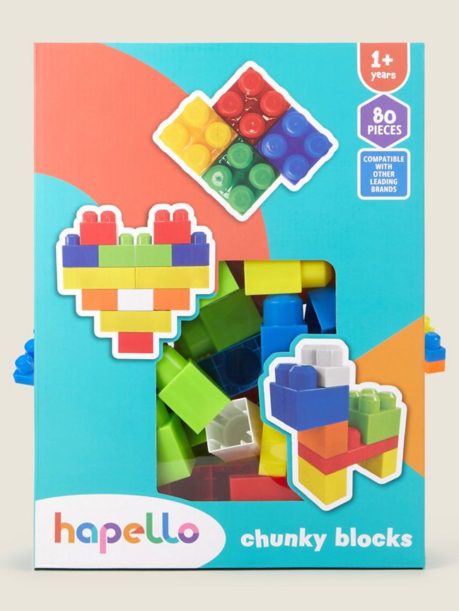 Hapello 80 Chunky Blocks GOODS ASDA   