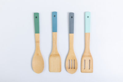 ASDA George Home Wooden Utensil Set 4 Piece- Buy online at McGrocer