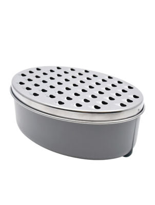 George Home oval stainless steel grater 17x12x7cm, UK version