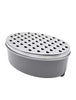 George Home oval stainless steel grater 17x12x7cm, UK version