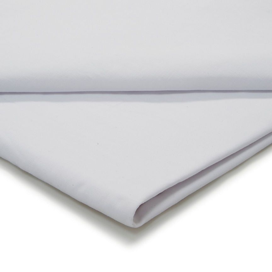 George Home White Easy Care Flat Sheet - Double