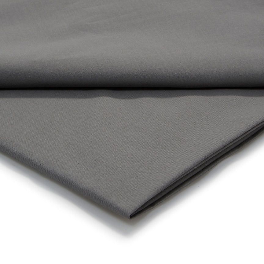 George Home Grey Easy Care Flat Sheet - Double GOODS ASDA   