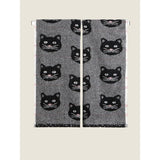 George Home black cat guest towel set of 2, UK version