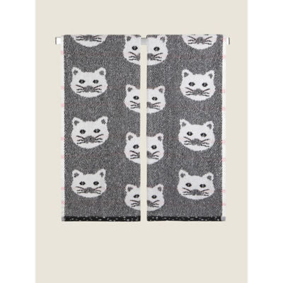 George Home black cat guest towel set of 2, UK version