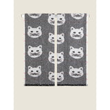 George Home black cat guest towel set of 2, UK version