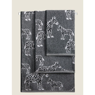 George Home medium zebra bath towel (British brand)