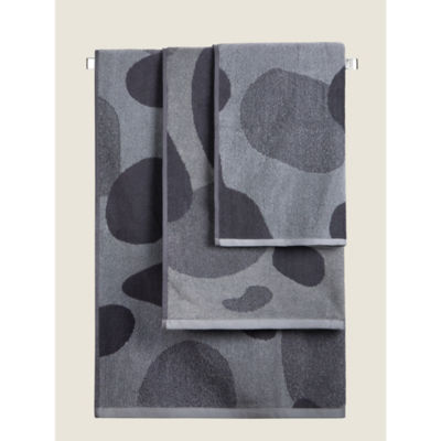 George Home blue abstract bath towel medium imported from the UK