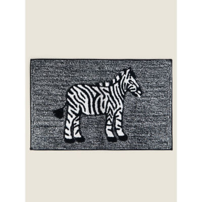 George Home zebra print bath mat 100% cotton - British product