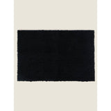 George Home black super soft bath mat with slip-resistant backing, UK version
