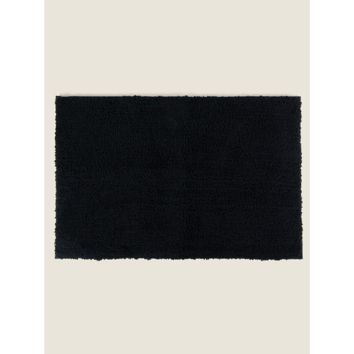 George Home black super soft bath mat with slip-resistant backing, UK version