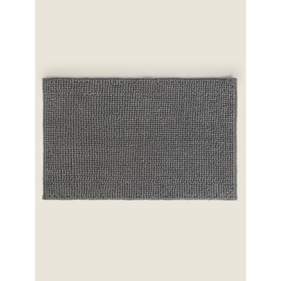 ASDA George Home Steel Grey Chenille Bath Mat 50cm x 80cm- Buy online at McGrocer