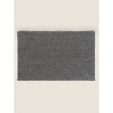George Home steel grey chenille bath mat 50cm x 80cm, UK version